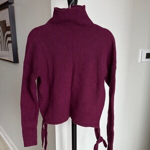 BCBGMaxAzria Rich Burgundy Turtleneck Sweater